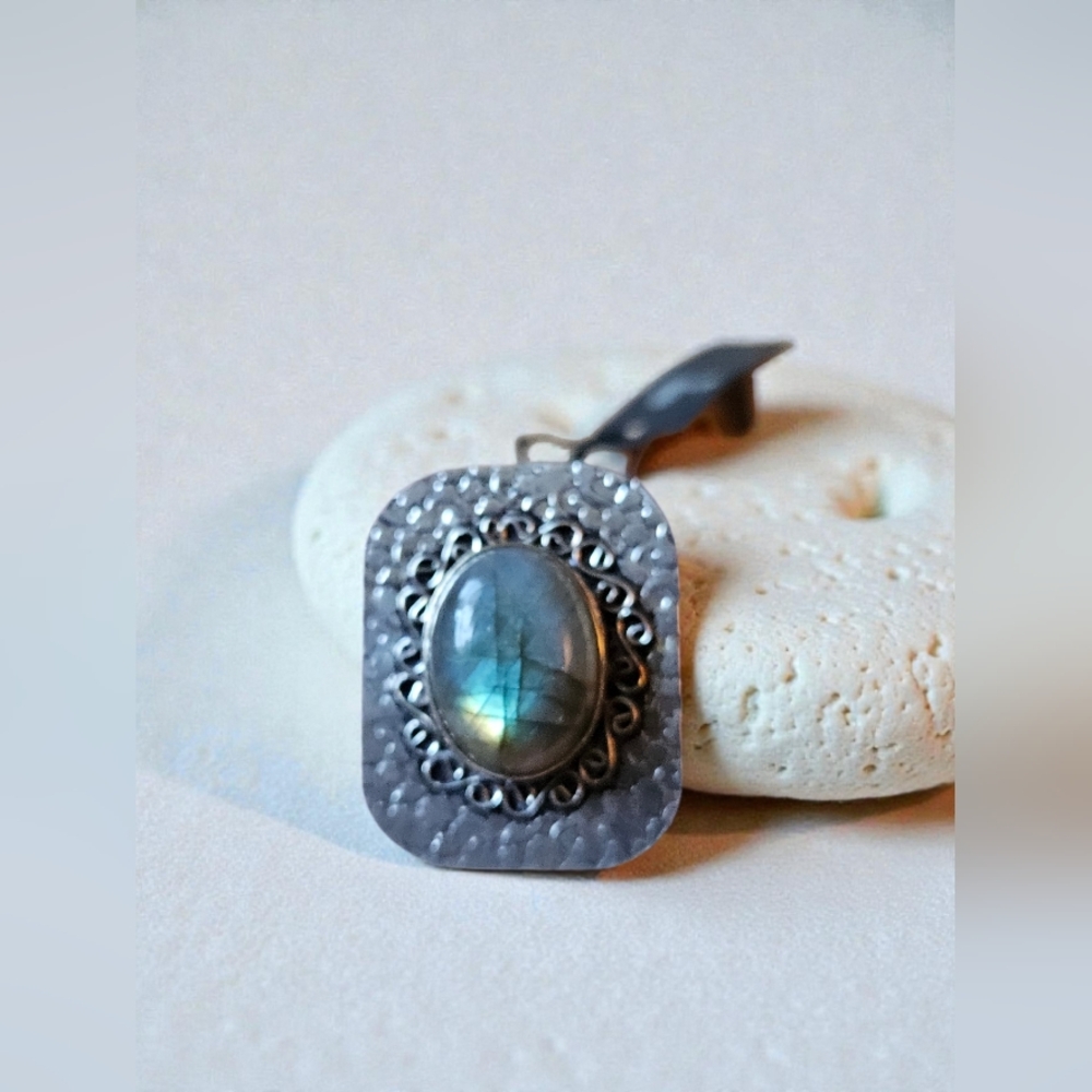 NWT BOHO Labradorite /925 Silver Ring SZ 9